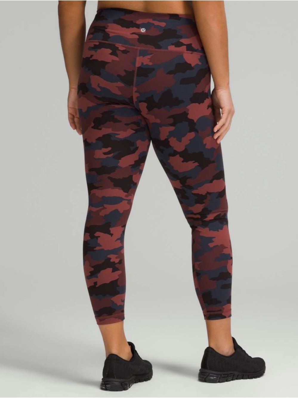 lululemon athletica Burgundy & Black Camo High-Rise Leggings